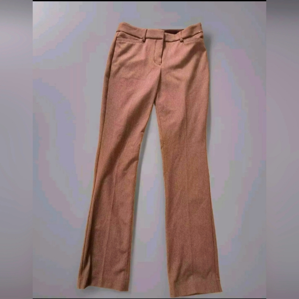 Express Columnist  Barely Boot Mid-Rise Stretch Pants  Red/Grey Size 4R